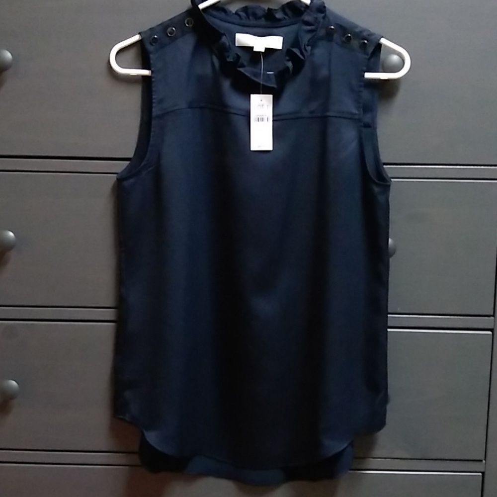 Nwt Loft navy blouse